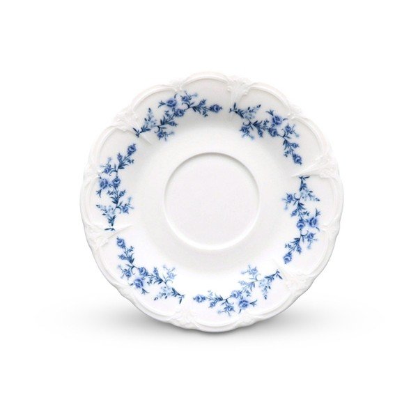 Farfurioară albă/albastră din porțelan ø 16,5 cm Retro – BonBistro