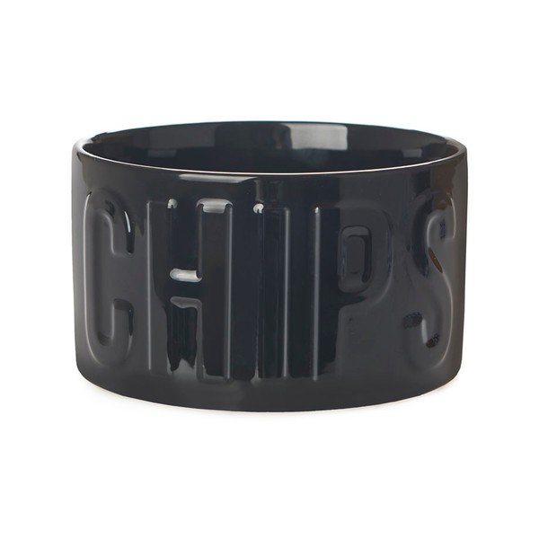 Bol mic negru pentru servire din ceramică 1 l Chips – Balvi
