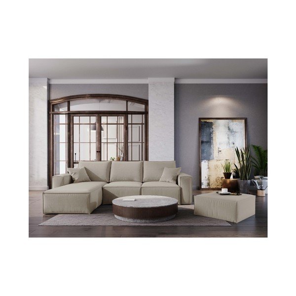Puf Cosmopolitan Design Miami, 65 x 65 cm, bej-image-3