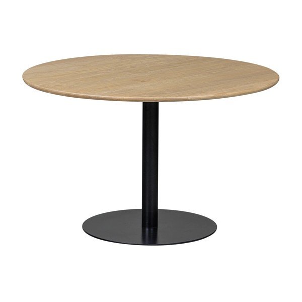 Masă de dining rotundă cu blat din lemn de stejar ø 120 cm Tablo – WOOOD