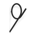 Cârlig negru de montat pe perete din metal Tuba L – Spinder Design