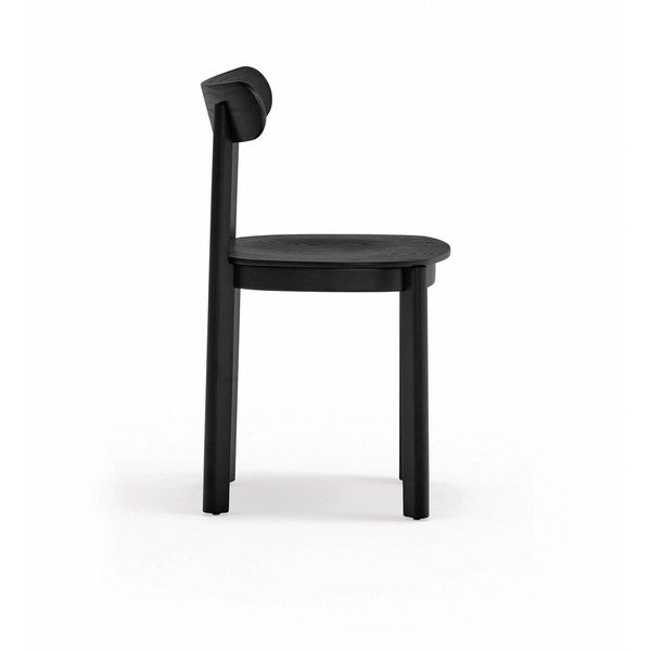 Scaun de dining negru cu aspect de lemn de frasin Nara – Teulat-image-3