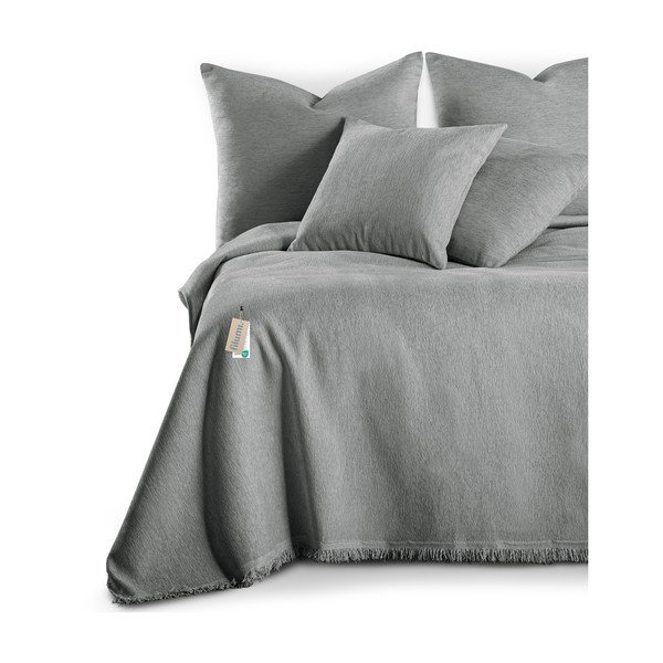 Cuvertură gri din janilie 220x240 cm Talo – Filumi