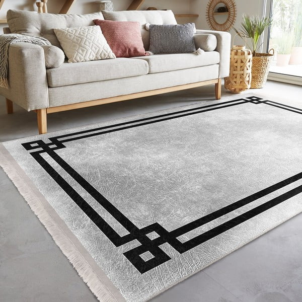 Covor negru-gri 160x230 cm – Mila Home-image-4