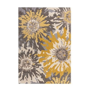 Covor Flair Rugs Soft Floral, 120x170 cm, gri-galben