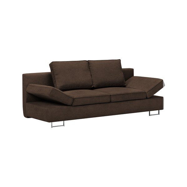 Canapea extensibilă cu două locuri Windsor & Co Sofas Iota, maro-image-1