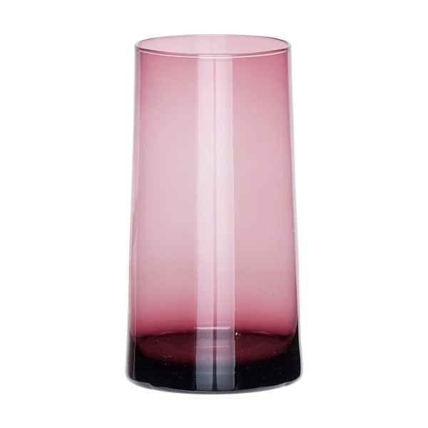 Vază din sticlă Hübsch Margit, roz