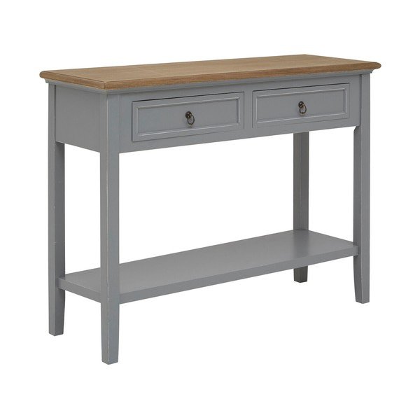 Masă consolă gri din lemn de paulownia 34,5x99 cm Henley – Premier Housewares