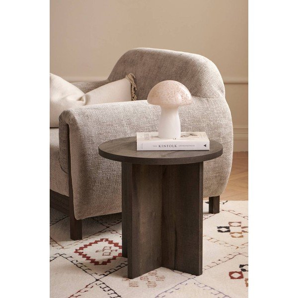 Măsuță auxiliară rotundă din MDF ø 50 cm Poppy – Ellos Home-image-1