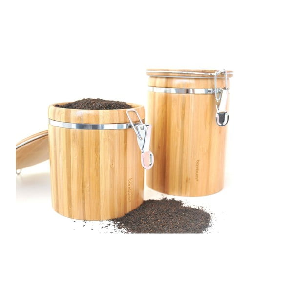 Recipient depozitare din bambus Bambum Sante, înălțime 15 cm-image-2