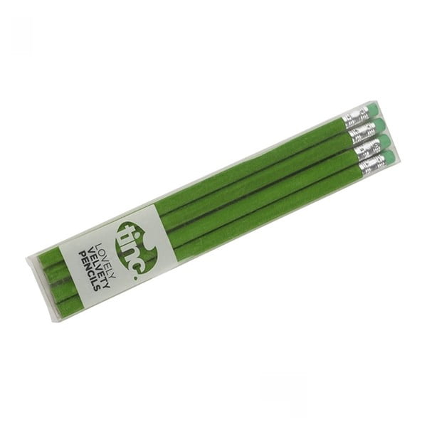 Set 4 creioane TINC Lovely, verde