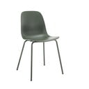 Scaun de dining verde din plastic Whitby – Unique Furniture