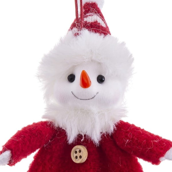 Ornament de Crăciun din material textil 17 cm Snowman – Casa Selección-image-1