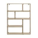 Raft bej etajat din metal 48 cm Lanciano – House Nordic