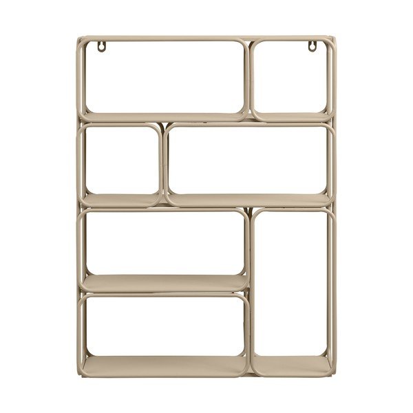 Raft bej etajat din metal 48 cm Lanciano – House Nordic