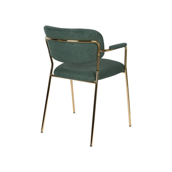 Scaune de dining verde-închis 2 buc. Jolien – White Label-image-4