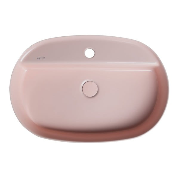 Chiuvetă roz din ceramică 60x40 cm Infinity Oval – Sapho-image-2