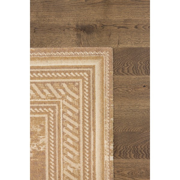 Covor bej din lână 133x180 cm Emily – Agnella-image-3