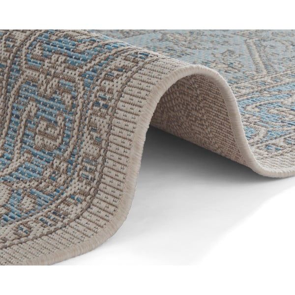 Covor adecvat interior / exterior NORTHRUGS Anjara, 200 x 290 cm, bej - albastru-image-3