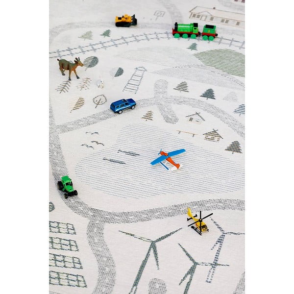 Covor cu 2 fețe Narma Ülejõe, 140 x 200 cm, alb-image-1