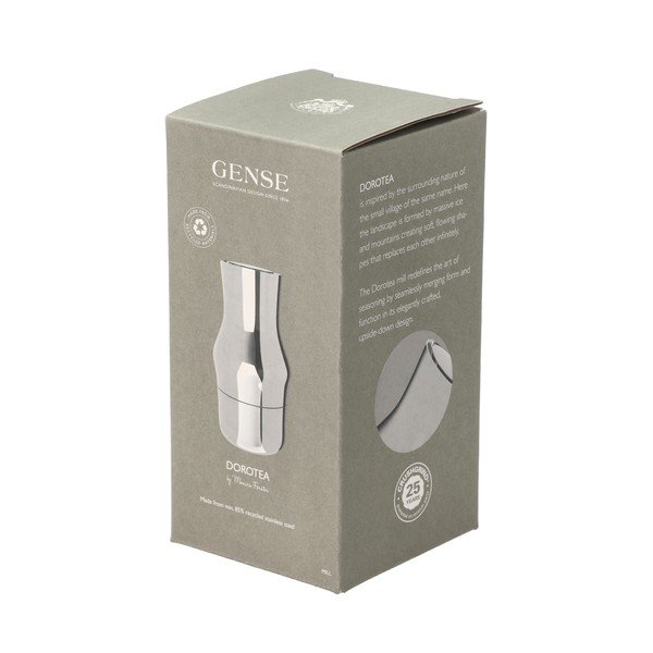 Râșniță argintiu-lucios din oțel inoxidabil Dorotea – Gense-image-4