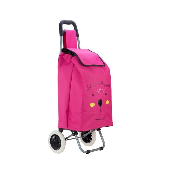 Geantă de cumpărături cu roți Lulucastagnette Cosette, 37 l, roz-image-4