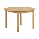 Masă de dining rotundă extensibilă cu aspect de lemn de stejar cu blat suplimentar ø 120 cm Bundaberg – House Nordic