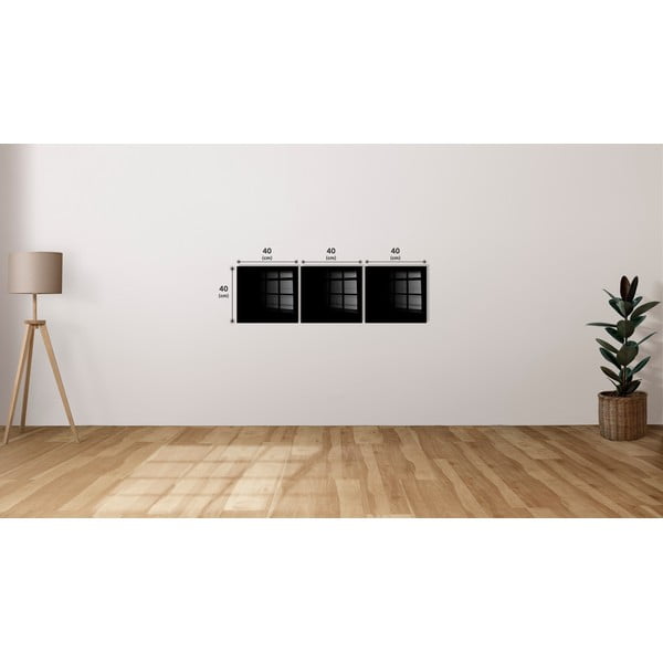 Tablouri 3 buc. 40x40 cm City – Wallity-image-3