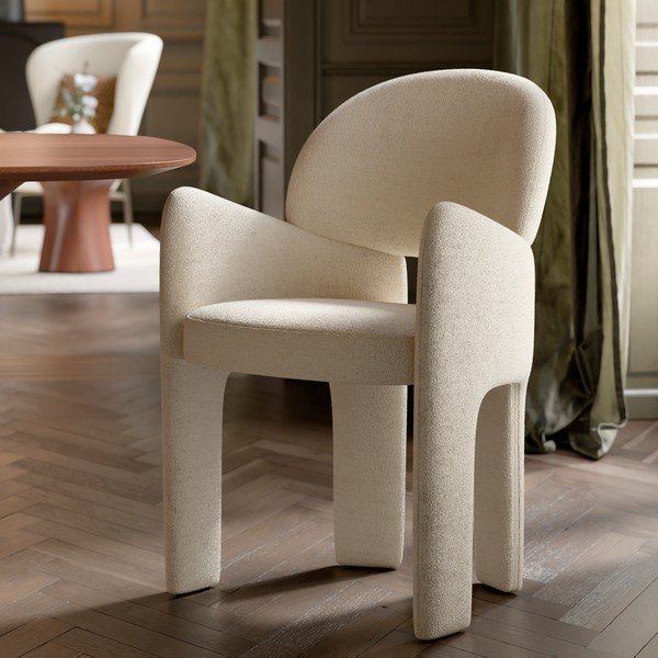 Scaun de living bej cu cotiere Aole – DAN-FORM Denmark-image-1