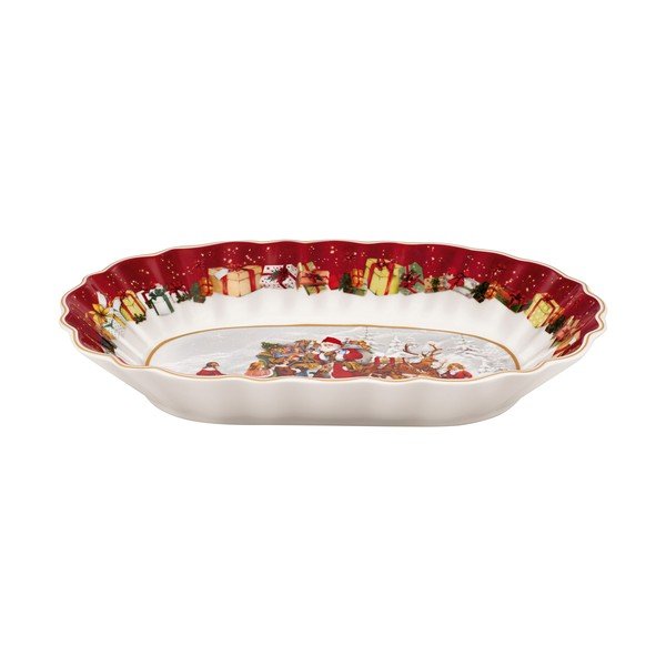 Farfurie de porțelan cu motiv de Crăciun Villeroy & Boch, 30 x 19,8 cm-image-2