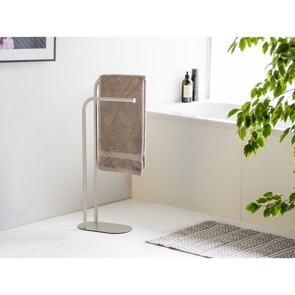Suport pentru prosoape argintiu mat din oțel inoxidabil Levante – Wenko-image-3