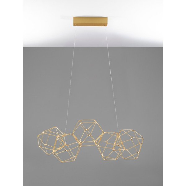 Lustră aurie LED din aluminiu Nebula – Nova Luce-image-4