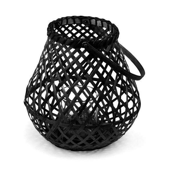 Felinar din bambus Compactor Bamboo Lantern, ⌀ 25 cm, negru-image-4