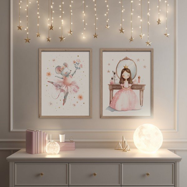 Tablou pentru copii 30x40 cm Mouse Ballerina – Styler-image-2