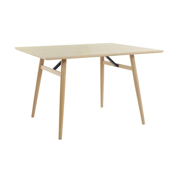 Masă de dining cu aspect de lemn de stejar 80x120 cm Harris - Støraa-image-1