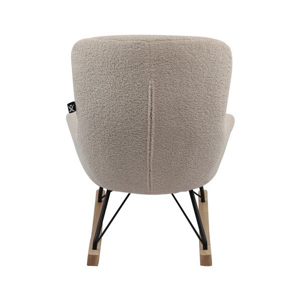 Fotoliu de copii bej balansoar cu tapițerie din țesătură bouclé Rocky – Vipack-image-4