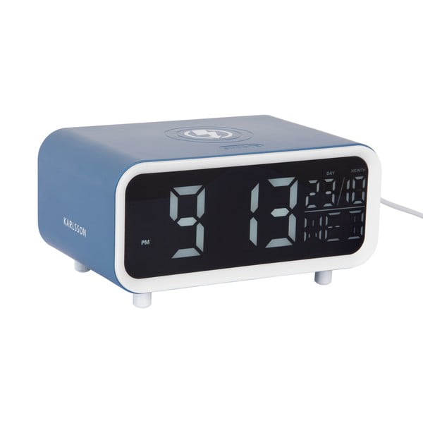 Ceas deșteptător digital cu încărcător wireless Chunky LED – Karlsson