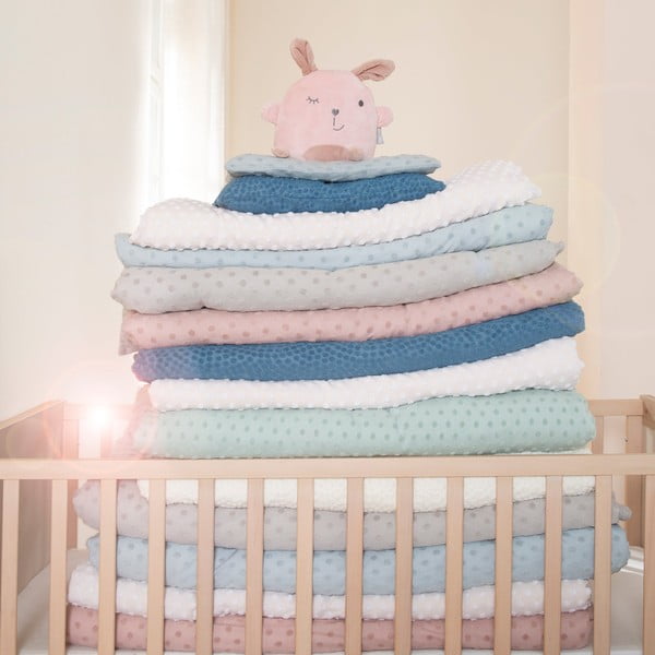 Pătură pentru copii bej din amestec de bumbac 80x80 cm Frosty Almond – Roba-image-4