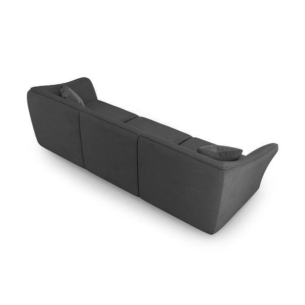 Canapea gri închis cu tapițerie din țesătură bouclé 292 cm Tokyo – Cosmopolitan Design-image-2