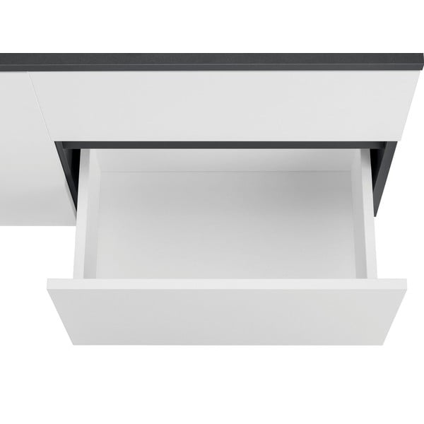 Dulap sub chiuvetă alb/gri antracit suspendat 80x53 cm Wisla – Støraa-image-3