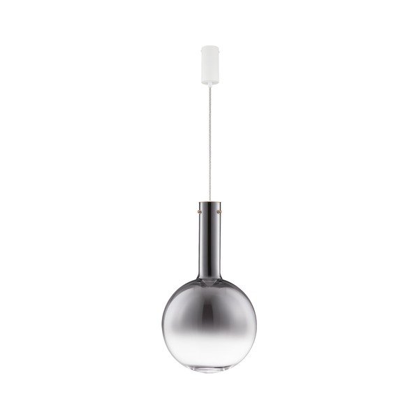 Lustră gri LED cu intensitate reglabilă din sticlă ø 30 cm Nostos – Nova Luce