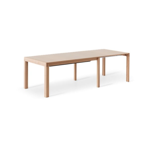 Masă de dining extensibilă cu aspect de lemn de stejar cu blat suplimentar 96x160 cm Join – Hammel Furniture-image-4