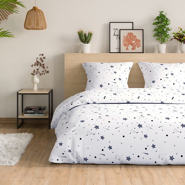 Lenjerie de pat dublu din bumbac AmeliaHome Averi Constellation, 200 x 220 cm-image-4