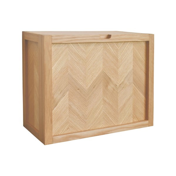 Pantofar de perete din lemn de stejar Hübsch Herringbone, natural