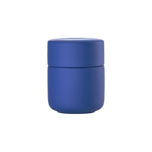 Organizator de baie albastru pentru dischete demachiante din gresie ceramică Ume – Zone