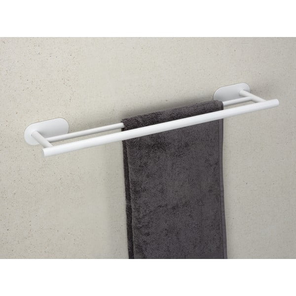 Suport pentru prosoape alb autoadeziv din oțel inoxidabil Orea Duo – Wenko-image-1