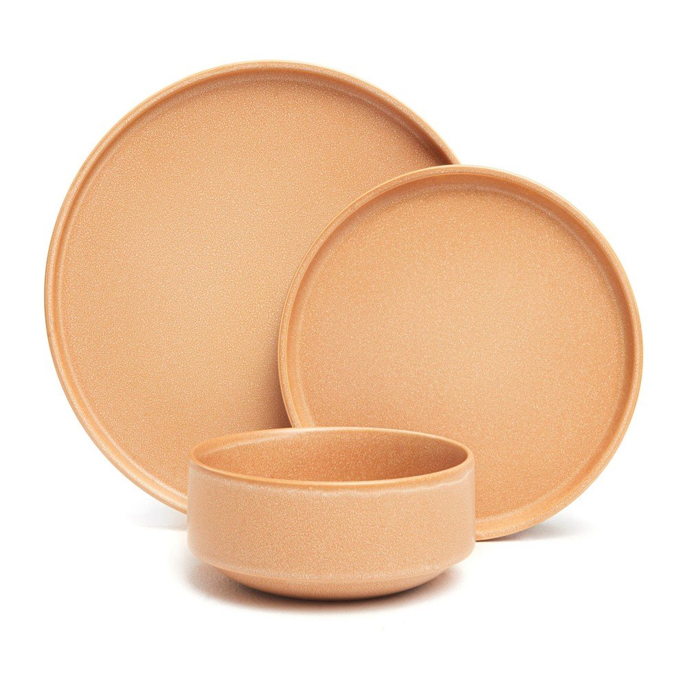 Set 12 vase din gresie Bonami Selection Malia, portocaliu cărămiziu