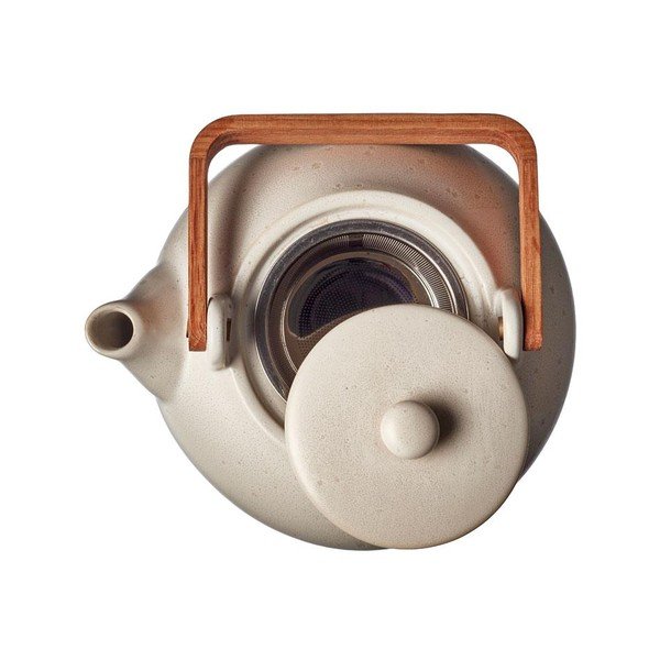 Ceainic din gresie Bitz Basics, 1,2 l, crem mat-image-4