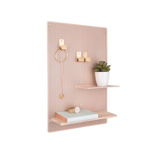 Avizier din metal PT LIVING Perky, 34,5 x 52,5 cm, maro nisip-image-3