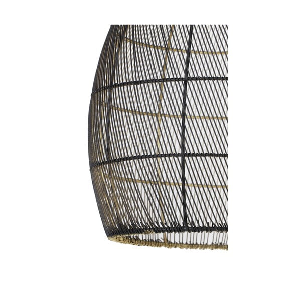 Lustră neagră/aurie cu abajur din metal ø 40 cm Meya – Light & Living-image-4